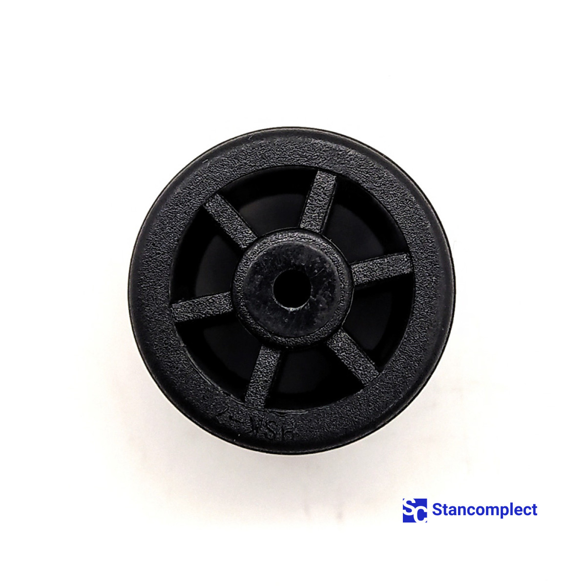 Plastový váleček pro válečkový dopravník 28x3x26 mm černý pro olepovačku hran