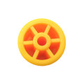 Plastic roller for roller conveyor 28x3x26 mm yellow for edge banding machine