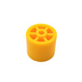 Plastic roller for roller conveyor 28x3x26 mm yellow for edge banding machine