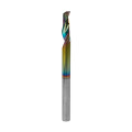 Spiral single flute router bit with coating D-4 mm, l-12 mm, L-50 mm for aluminum