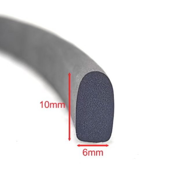 Vacuum cord of arched section 6x10 mm for CNC machining centers