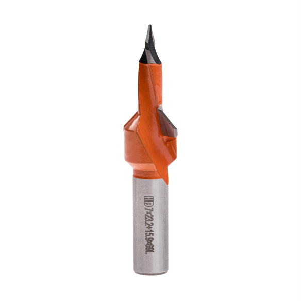 Through hole drill bit with countersink HD d-7 mm, L-69 mm left