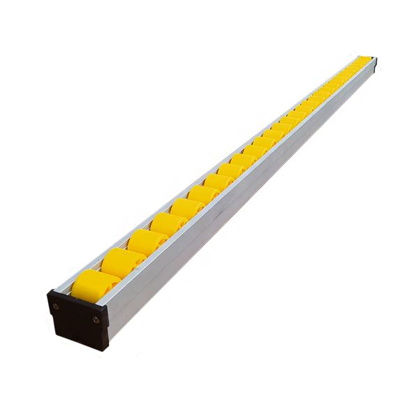 Roller conveyor with plastic rollers. Length - 1000 mm