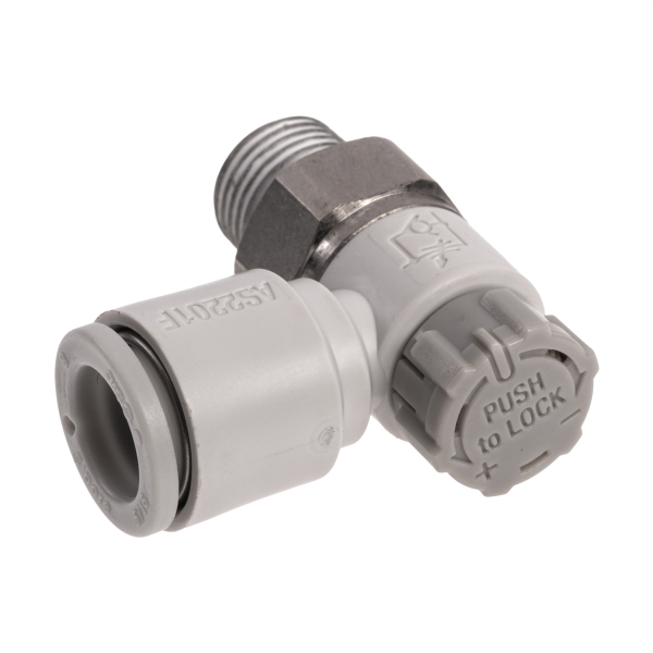 Pneumatic fitting with adjustment AS2201F-01-08SA for KDT CNC beam saws