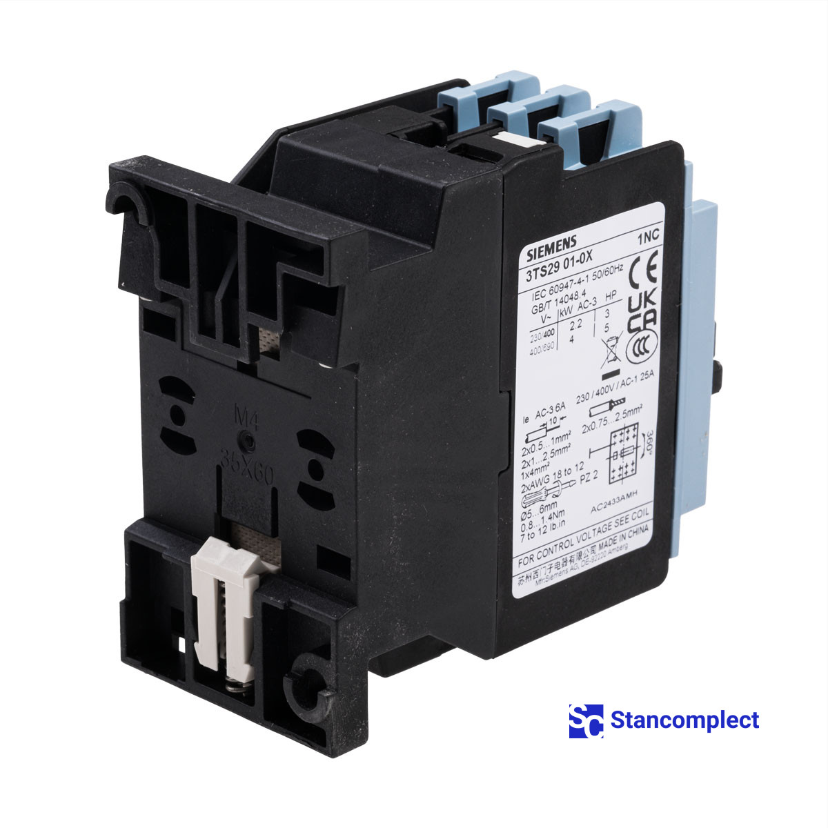 Contactor SIEMENS 3TS2901-0XN2 for KDT edge banding machines