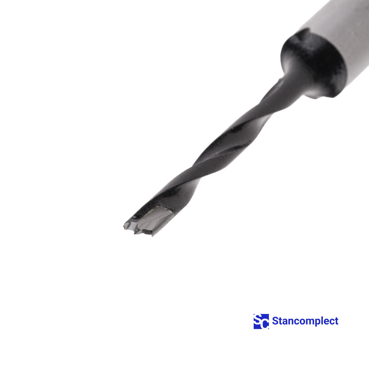 Blind hole drill bit KDT d-4 mm, L-70 mm right with brazed plate