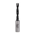 Blind hole drill bit KDT d-6 mm, L-70 mm right with brazed plate
