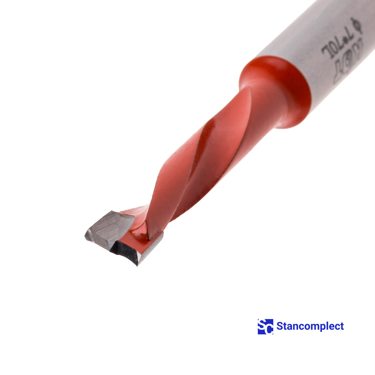 Blind hole drill bit KDT d-7 mm, L-70 mm left with brazed plate