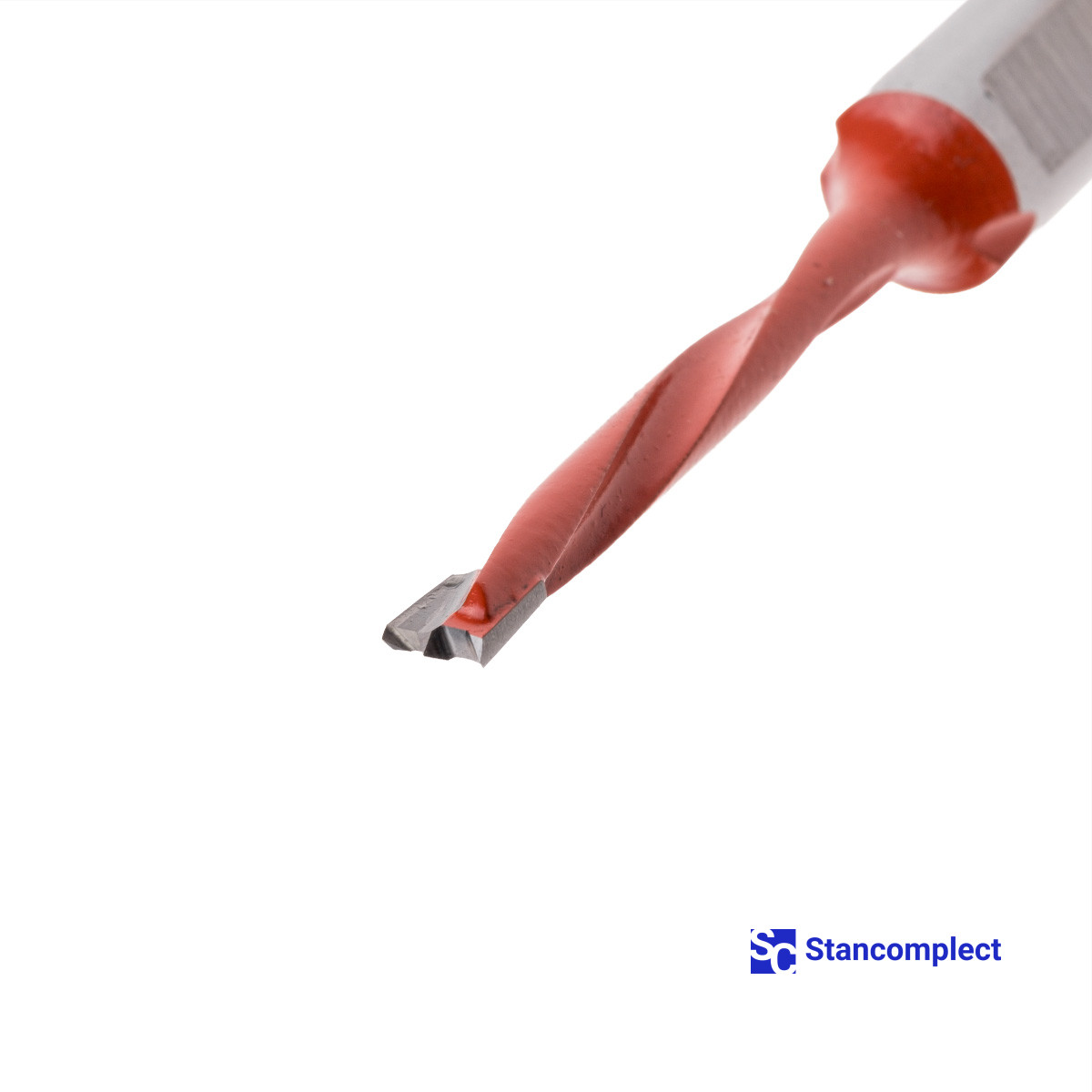 Blind hole drill bit KDT d-4.5 mm, L-70 mm left with brazed plate