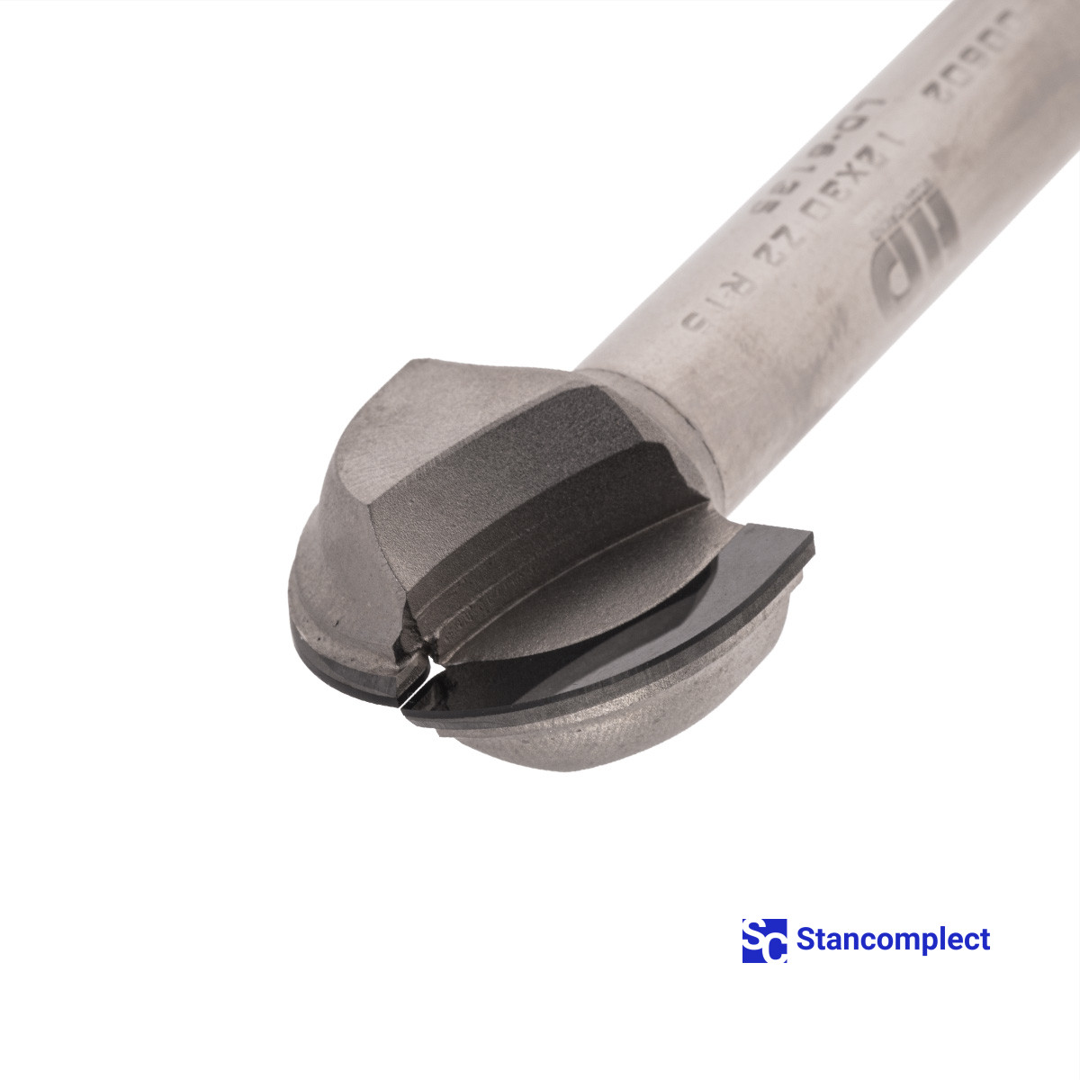 Diamond round nose router bit D30 h19 d12 L67 R15 Z2