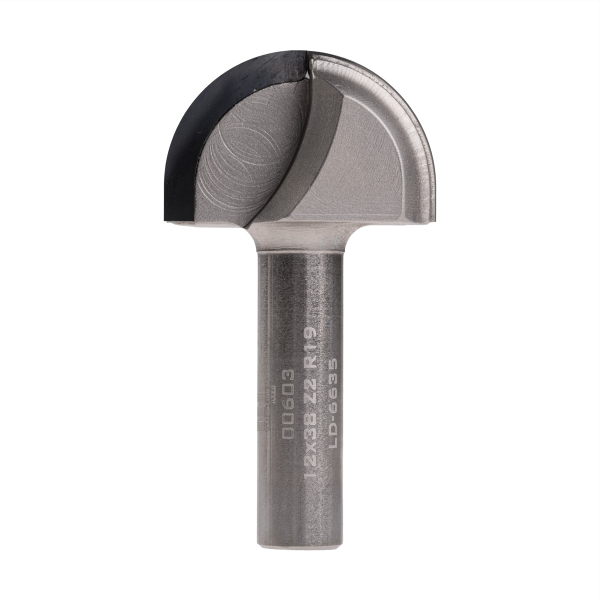 Diamond round nose router bit D38 h24 d12 L69 R19 Z2