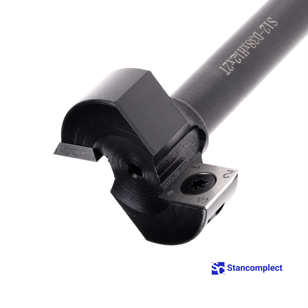 Carbide surfacing router bit D38 h12 L65 d12 Z2 with replaceable blades