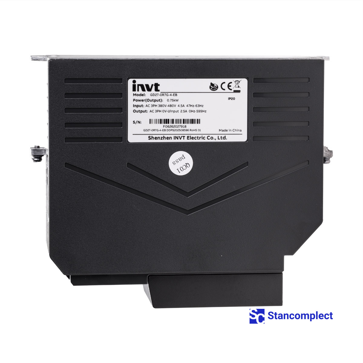 Frequency inverter INVT GD27-0R7G-4-EB for CNC drilling centers KDT