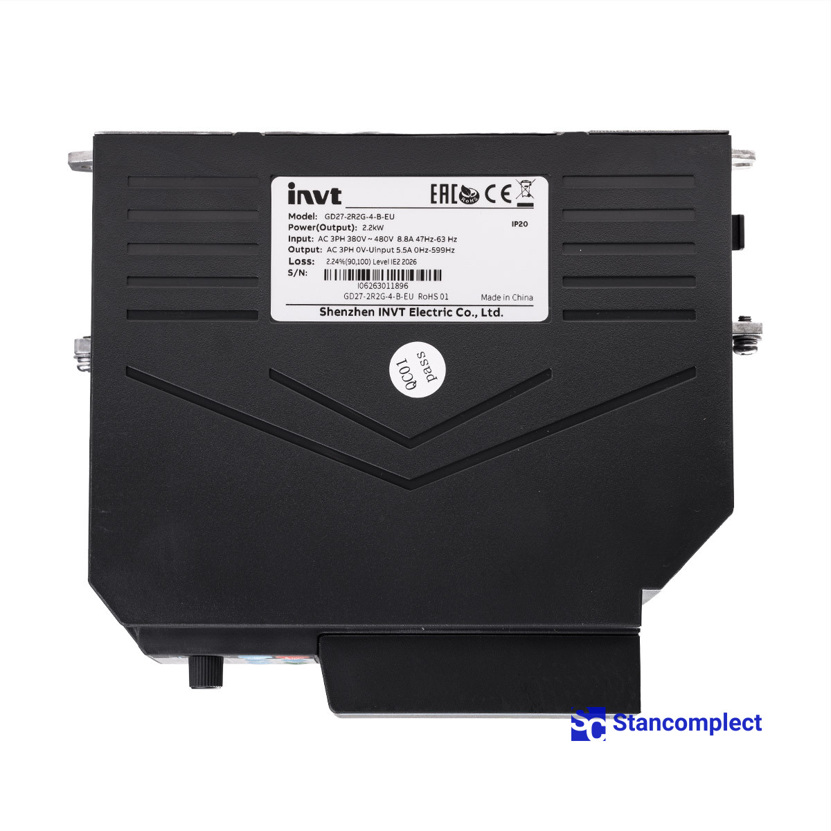 Frequency inverter INVT GD27-2R2G-4-B-EU for CNC drilling centers KDT