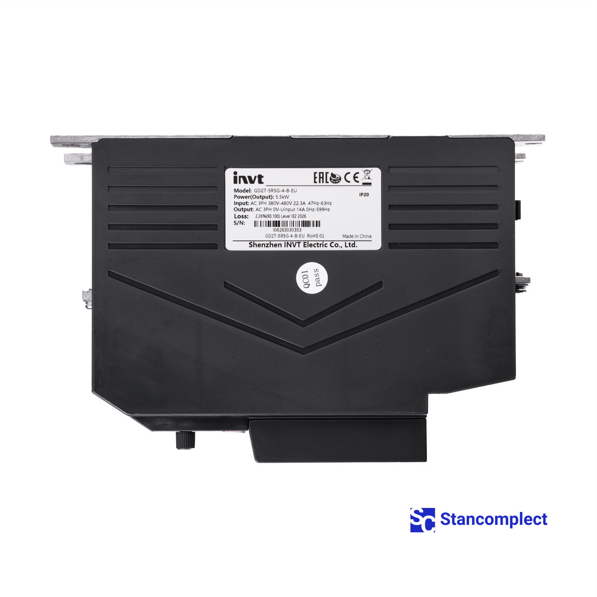 Frequency inverter INVT GD27-5R5G-4-B-EU for CNC drilling centers KDT