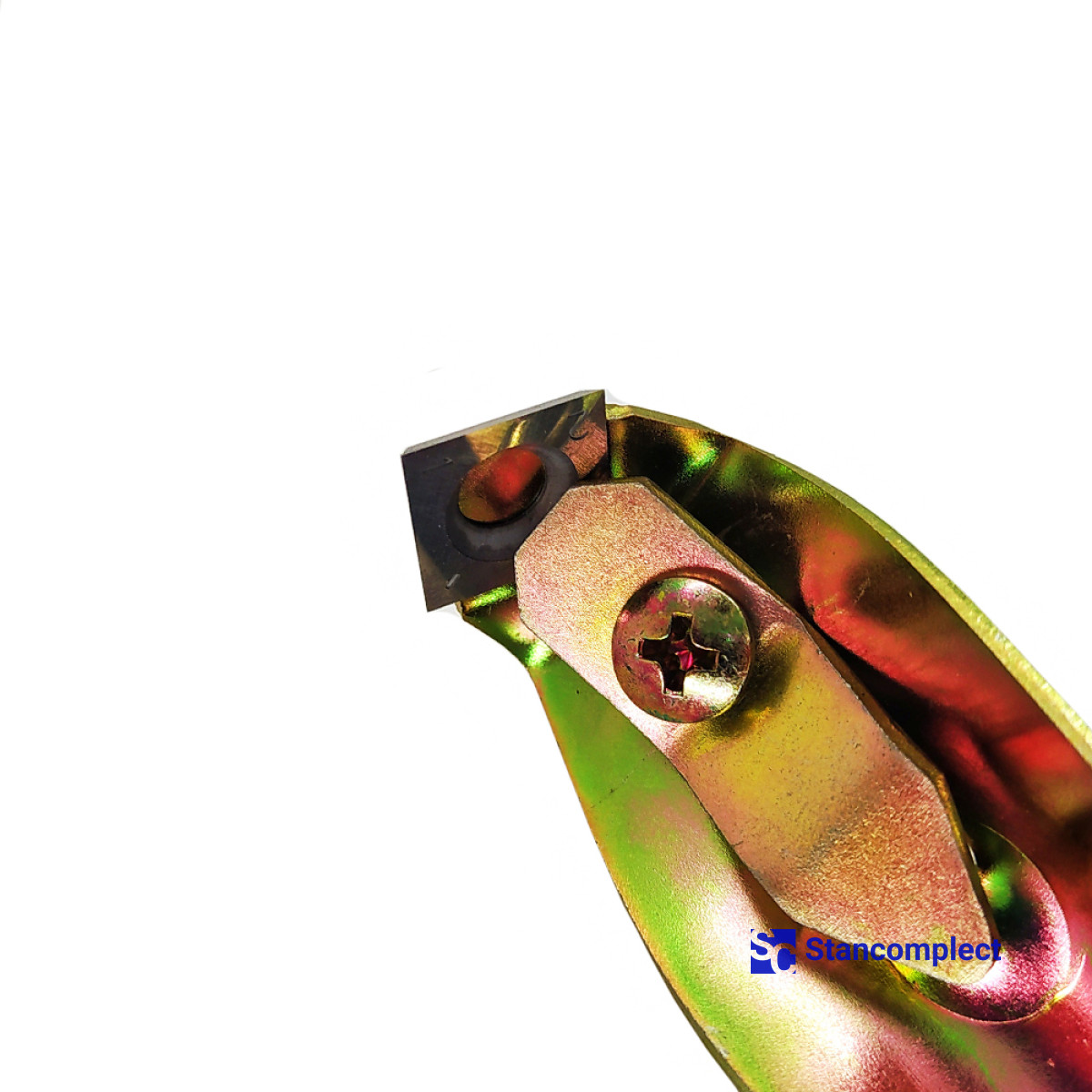 Manual scraper with carbide plate 14x14 mm