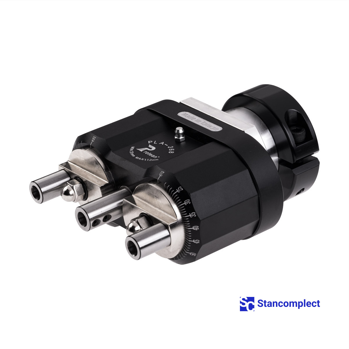 3-spindle drilling head with adjustable spindle spacing 20–112 mm