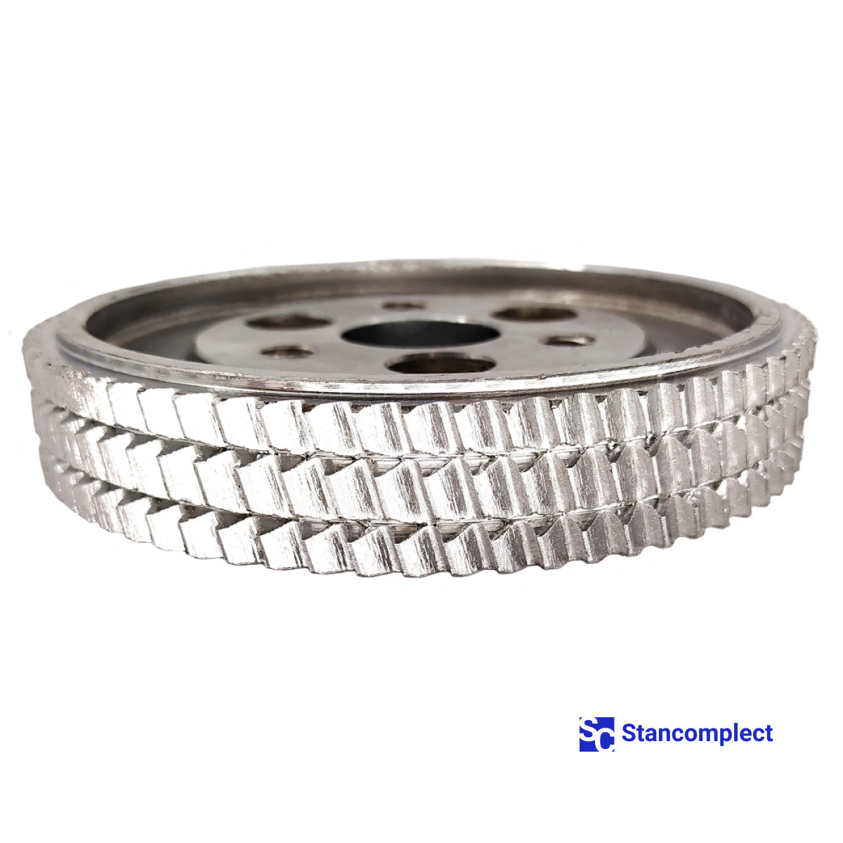 Metal feed roller for a four-sided planer machine 140x30x25 mm with bolt fastening