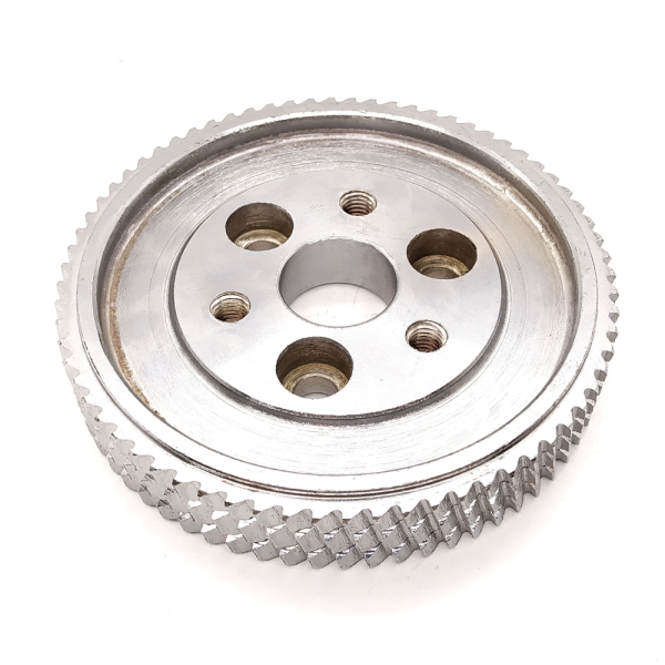 Metal feed roller for a four-sided planer machine 140x30x25 mm with bolt fastening