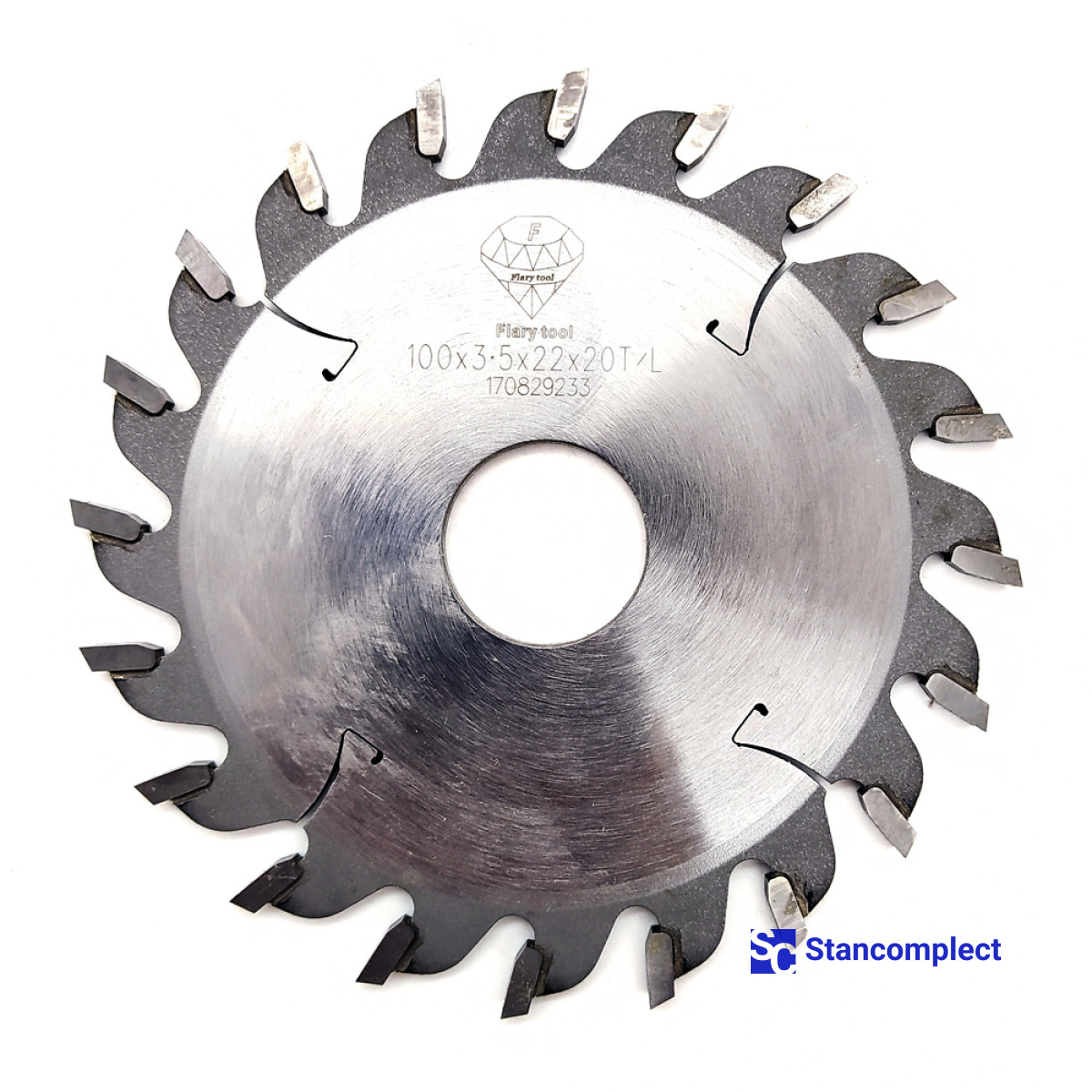 End cutting saw blade 100x22x20T/L left for edge banding machine NANXING FILATO