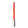 Blind hole drill bit HD d-8 mm, L-90 mm left with brazed plate