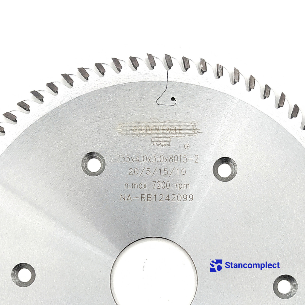 Miter saw blade for tenon cutters 255x4.0x3.0x50 80TL GOLDEN EAGLE