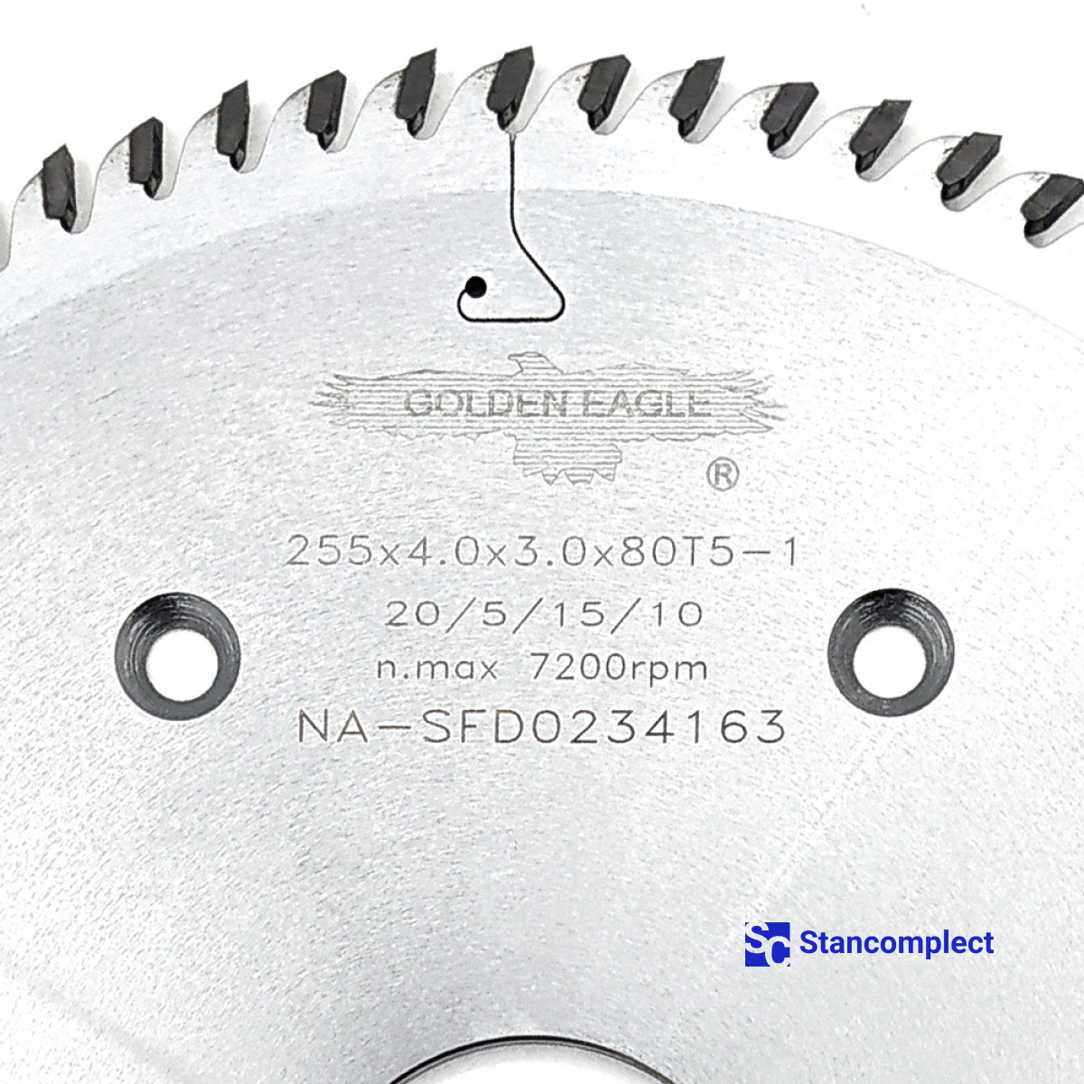 Miter saw blade for tenon cutters 255x4.0x3.0x50 80TR GOLDEN EAGLE