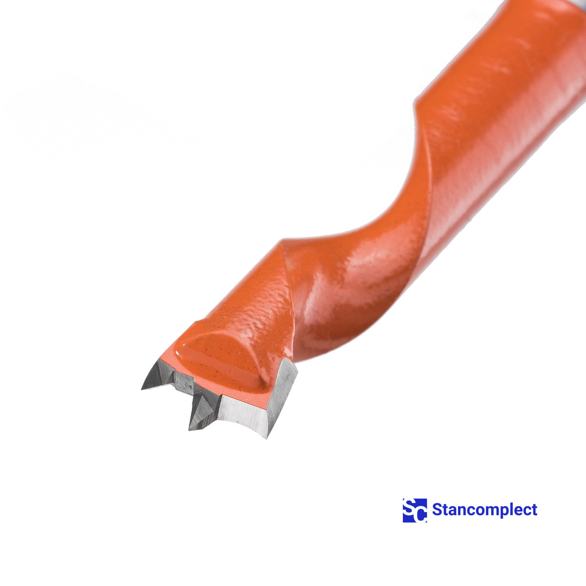 Screw blind hole drill bit for deep drilling in wood HD d-10 mm, L-80 mm left