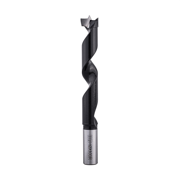 Spiral blind hole drill bit HD d-12 mm, L-100 mm right for deep drilling in wood