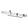 Angle ruler 900 mm with hinged stop and scale for sliding table saw