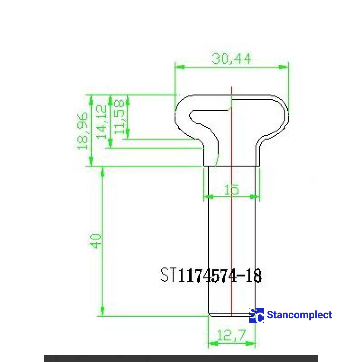 Diamantová fréza na rukojeti D31 h19 d12