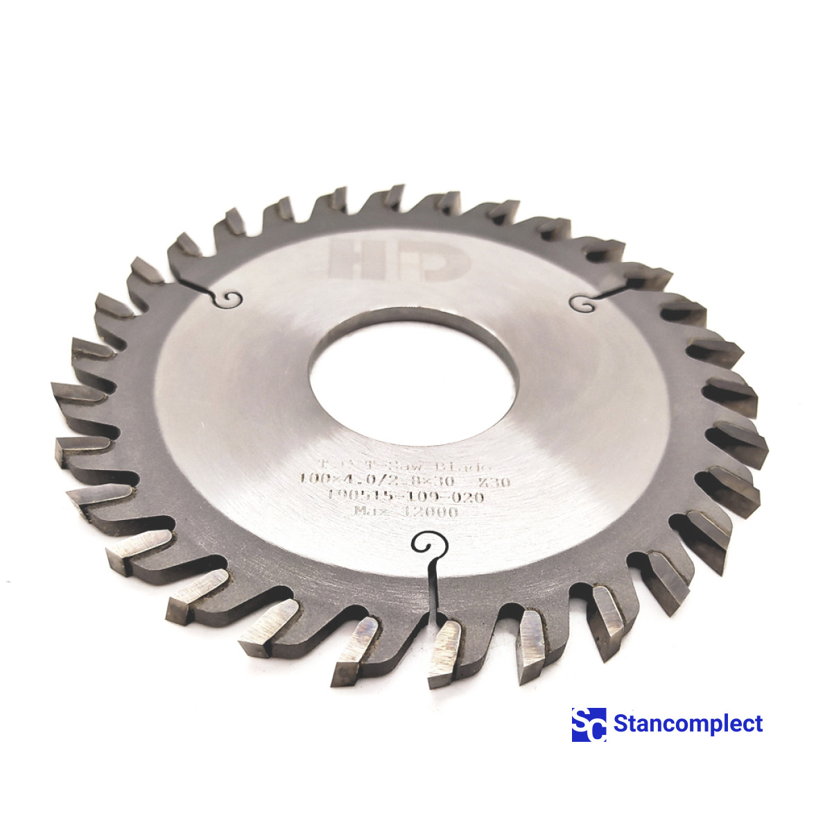 Grooving saw blade 100x4.0/2.8x30x30T for CNC drilling machines. Saw cut 4 mm
