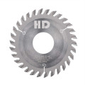 Grooving saw blade 100x4.0/2.8x30x30T for CNC drilling machines. Saw cut 4 mm
