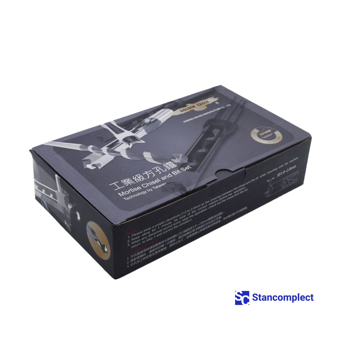 Drill bit for square holes in wood Golden Eagle 12.7 mm