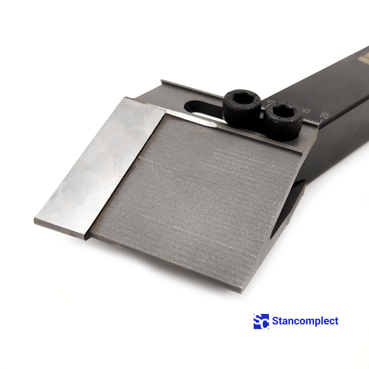 CNC Wood Lathe Knife L40xR1 mm with holder 20x20x150 mm