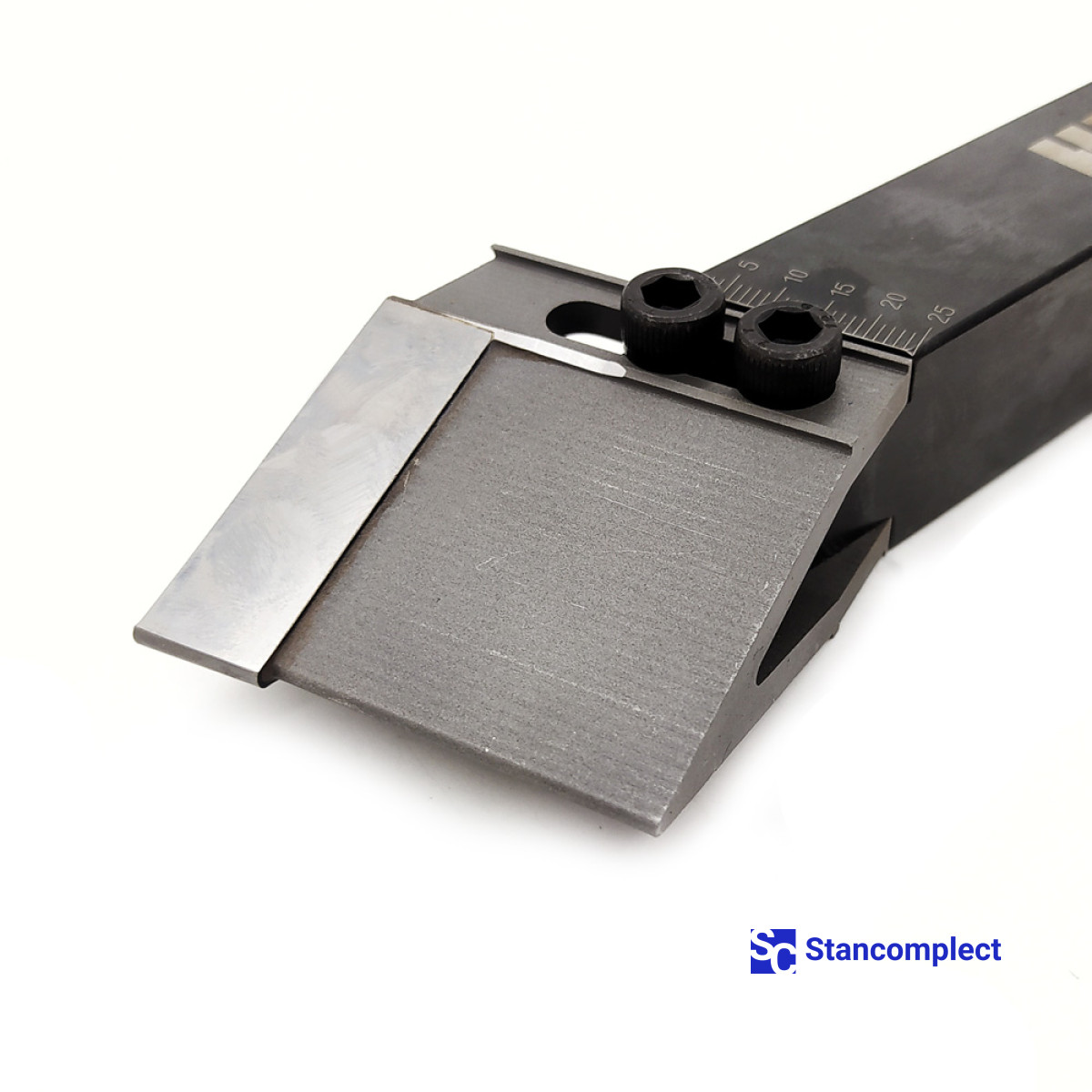 CNC Wood Lathe Knife L40xR1 mm with holder 25x25x150 mm