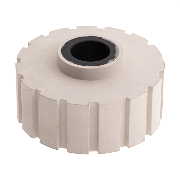 Clamping roller of the Cehisa edge banding machine 62x16x24 mm rubberized with straight notches