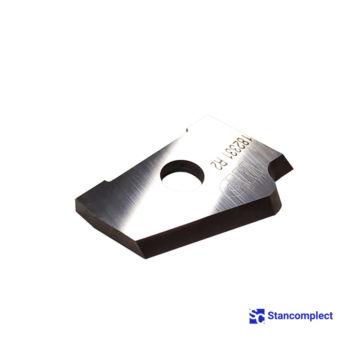 Carbide replacement blade 22x14x2 mm R-2 right for Brandt edge banding machines