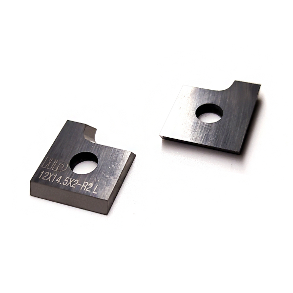 Carbide replaceable knife 12x14.5 mm R-2 left for Brandt machines
