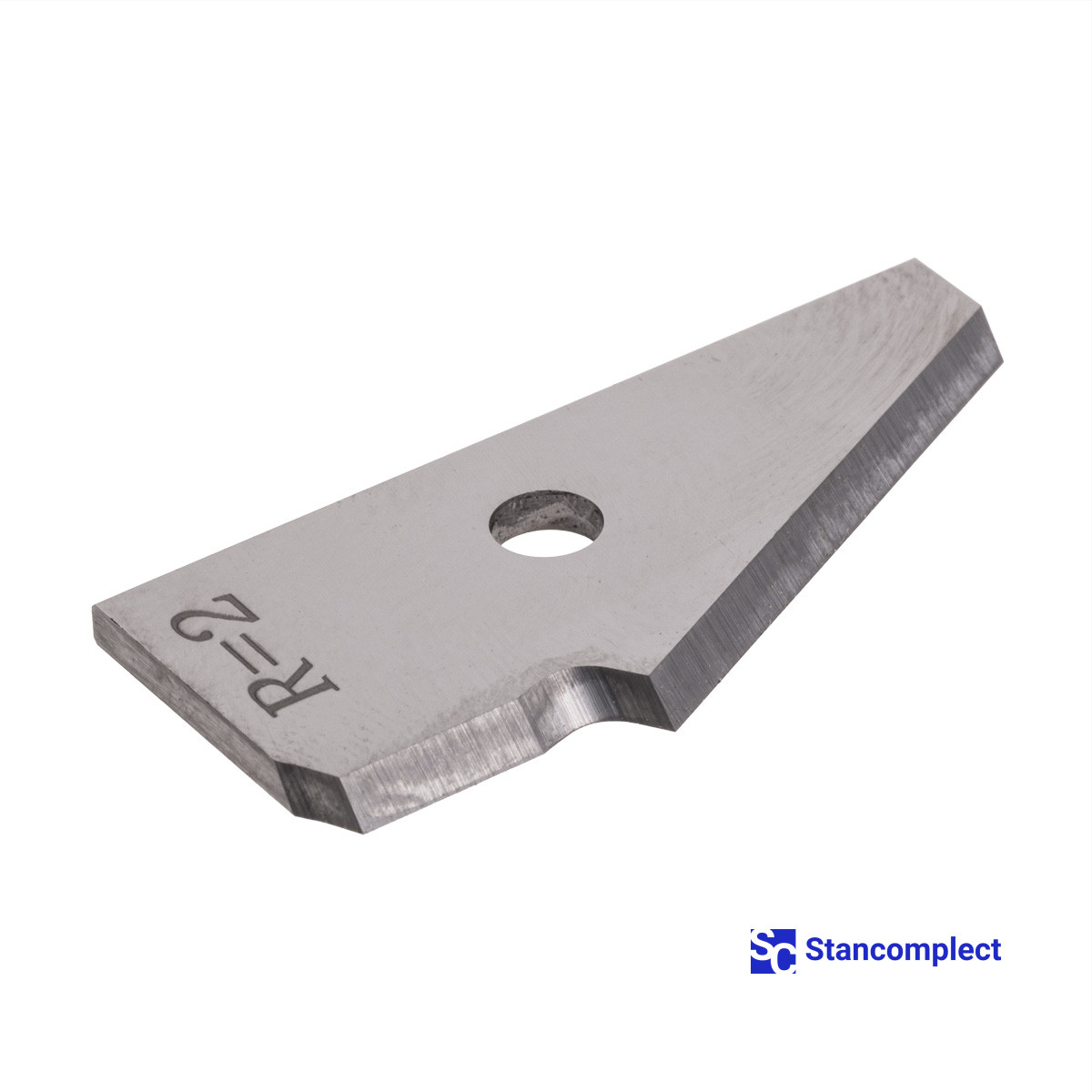 Carbide replacement blade 40x18.6x2 mm R-2 left for edge banding machines