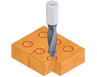 Blind hole drill bits