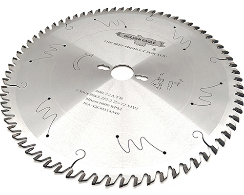 Main saw blades for sliding table saws