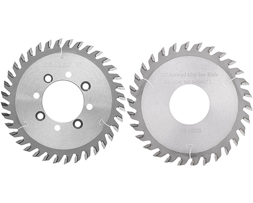 Pilové kotouče pro koncovou ořezávací jednotku pro olepovací stroje