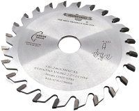 Scoring saw blades for sliding table saws