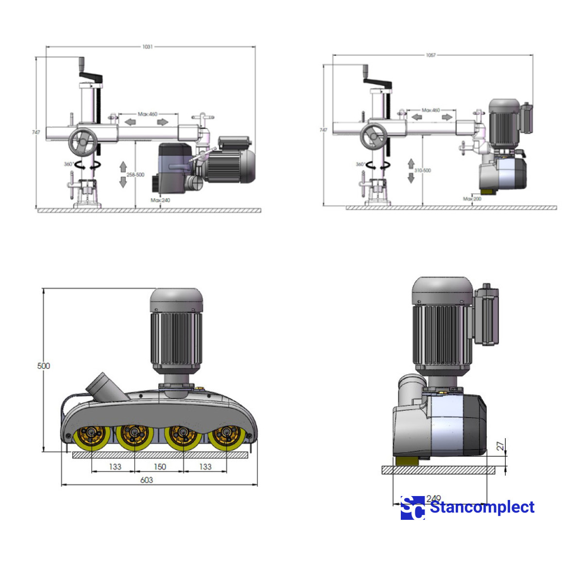 Automatic power feeder Co-matic MX48 (4 rollers, 8 speeds)