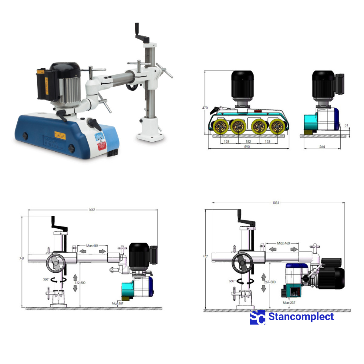 Automatic power feeder Co-matic SF48 (4 rollers, 8 speeds)