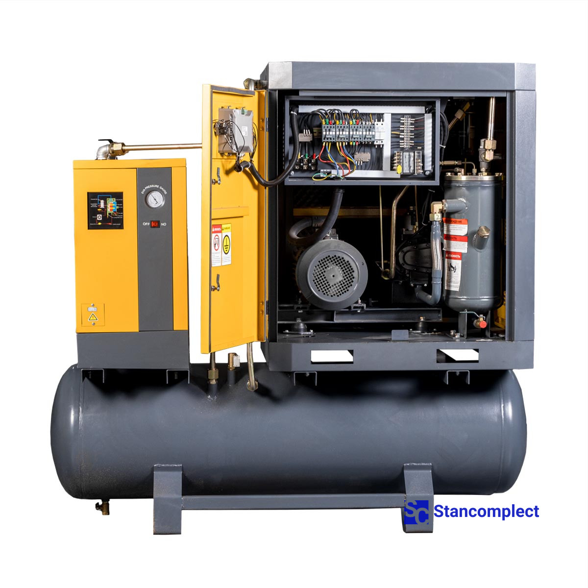Screw compressor AirHorse AHB-15A-300 with receiver and dryer