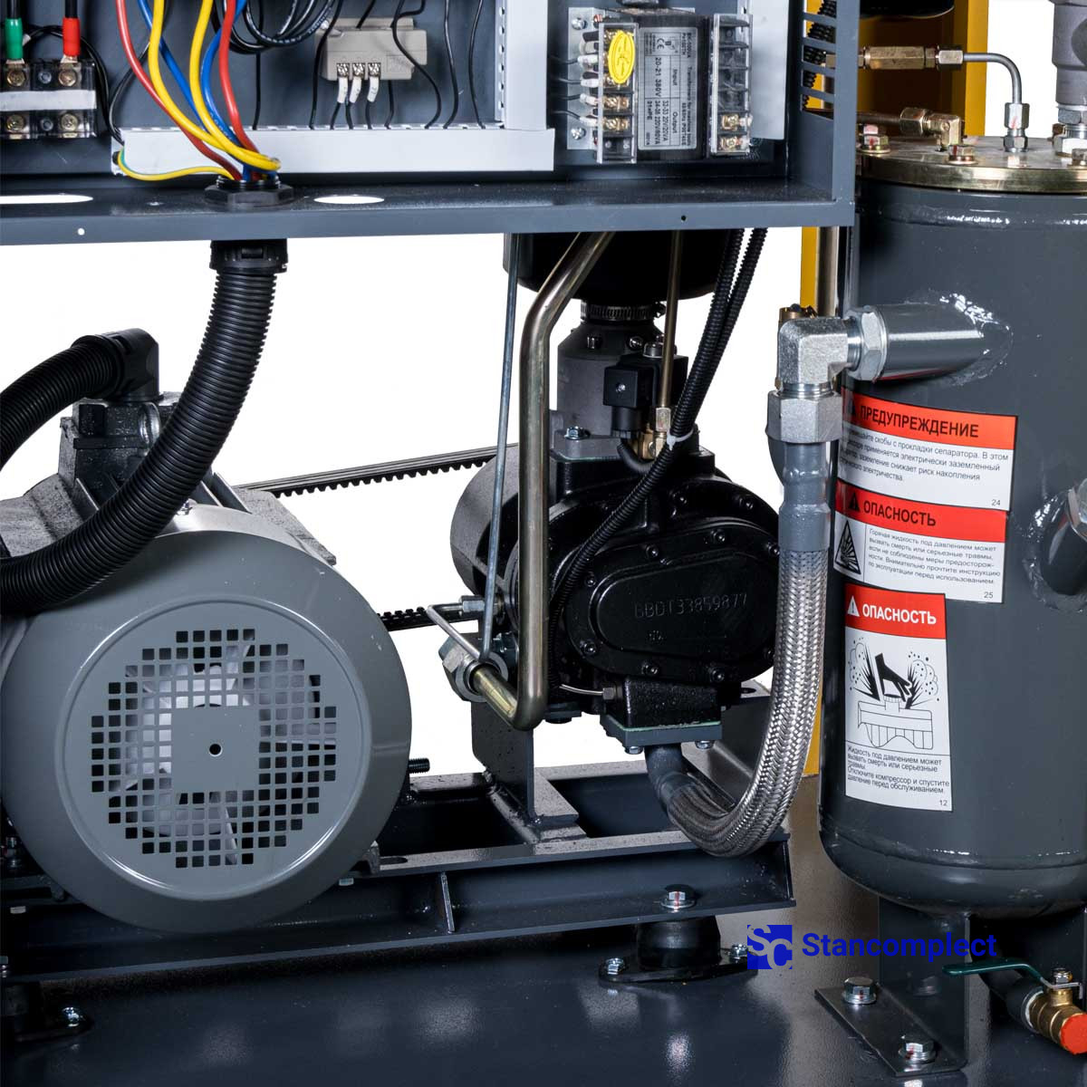 Screw compressor AirHorse AHB-15A-300 with receiver and dryer