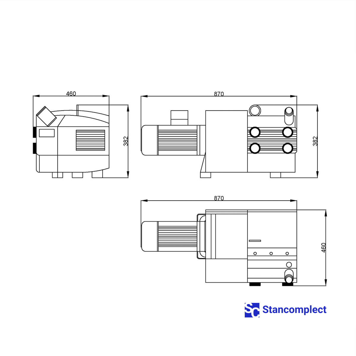 Vacuum pump EUROVAC KVE-100, 3 kW, 100 m3/hour