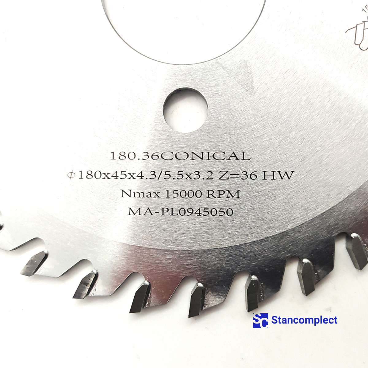 Conical scoring saw blade GOLDEN EAGLE 180x45x4.3/5.5x3.2 Z36